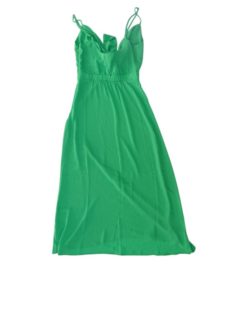 Show Me Your Mumu Moby Green front tie midi Dress spaghetty strap  size XS - Picture 2 of 11